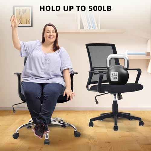 500Lbs Office Chair Replacement Parts, w/ 6'' x 10.2" Mounting Holes Chair Base Heavy Duty Plate Swivel Tilt Control Seat Mechanism for Executive and Gaming Chairs