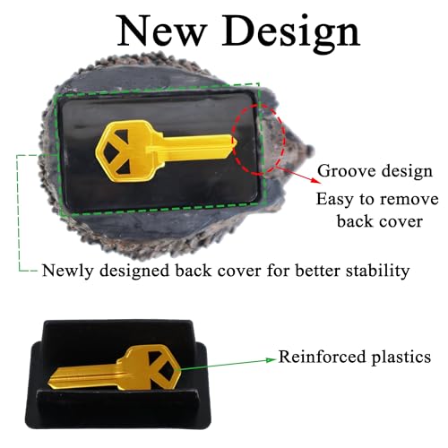 Memeyou Hedgehog Key Hider Rock: Outdoor Weatherproof Secret Key Safe
