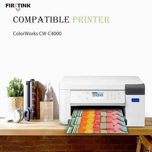 SJIC41P Gloss Black Ink Cartridges C13T52L120 SJIC41P-BK Ink Remanufacture Compatible for ColorWorks CW-C4000 Color Inkjet Gloss Label Printer (Gloss)