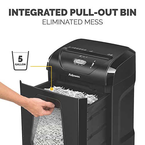 Fellowes 14C10 14-Sheet Cross-Cut Paper Shredder for Home & Office, Security Level P-4