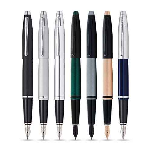 Cross Calais Matte Green and Black Lacquer Fountain Pen