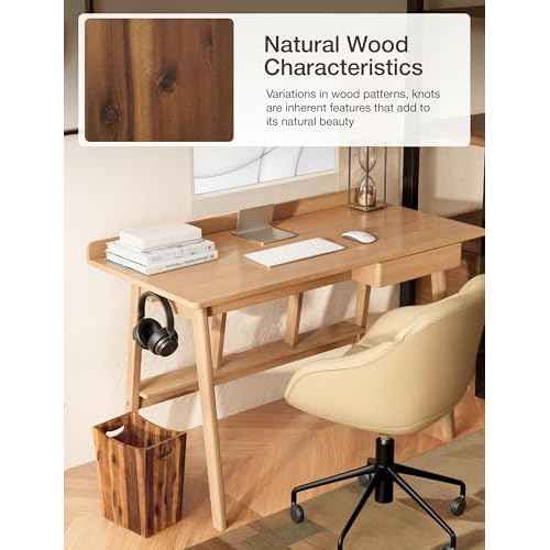 2 Gallons Rectangular Wastebaskets - Acacia Wood Waste Basket with Handles - Small Trash Can for Bathroom - Brown Garbage Bin for Spa Bathroom Decorative, Kitchen Counter, Living Room (Walnut)