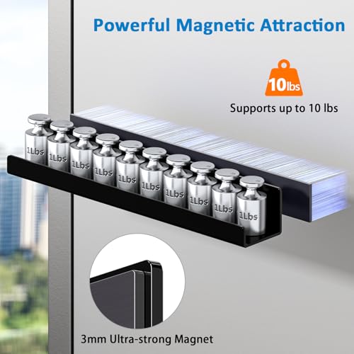 Magnetic Whiteboard Shelf Set of 2 – Strong Hold Acrylic Organizer for Classroom & Office