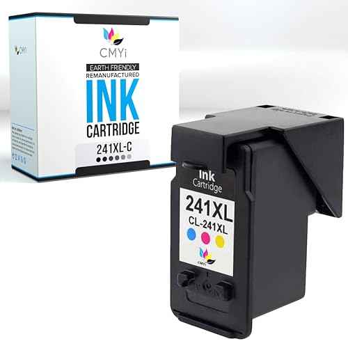 241XL Color Replacement Ink Cartridge for Canon PIXMA MX512, MX522, MX532, TS5120, MG2120, MG2140, MG2220, MG3120, MG3122, MG3140, MG3220, MG3222, MG3500, MG3520, MG3522, MG3620, MG4120 Printers