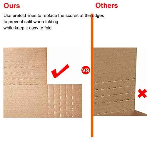 ROTCH 50 Pack 12.125x9.125x2'' Cardboard Easy-Fold Shipping Boxes, Small Corrugated Mailers in Versatile Height, White (EZ1292)