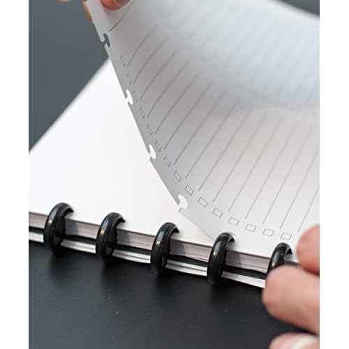 BetterNote 2026 Monthly Calendar Refill with Tabbed Dividers for Discbound Notebooks, Index Tabs, Disc, Pages Fit Happy Planner, Circa Levenger, Arc, TUL, IWP, Talia (Modern, 11-Disc, 8.5"x11")