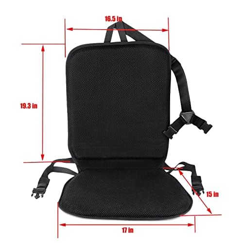 FOMI Premium All Gel Orthopedic Seat and Back Cushion Pad | Upper Lower Back Support Pillow for Car, Office, Kitchen Chair | Pressure Sore, Coccyx Pain Relief | Prevents Sweaty Bottom | Foldable