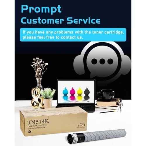 Compatible TN514K Toner Cartridge (1 Pack, Black, 29,000 Pages) for Konica Minolta Bizhub C458 C558 C658 Replaces TN514, TN324, TN326, TN512, TN513, TN515, TN516, A9E8130