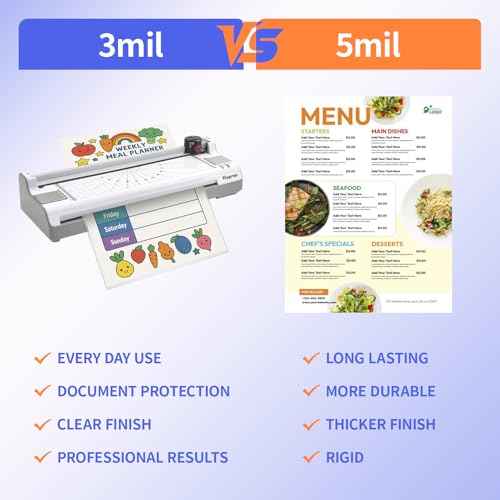 100 Pack Legal Size Laminating Sheets 8.5"x14" (9x14.5) - 3Mil Thick Clear Thermal Pouches for Documents, Compatible with All Laminators - Acid-Free & Bubble-Free Protection