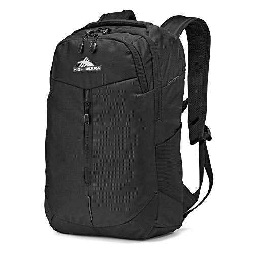 High Sierra Swerve Pro Backpack with Laptop Pocket + Tablet Sleeve, Fits most 17¡± Laptops, 27L, Black