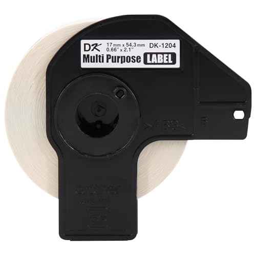 Brother Genuine DK-12043PK Multipurpose Paper Label Roll, Die-Cut Paper Labels, Engineered for Excellence, 400 Labels Per Roll, (3) Rolls per Box (DK12043PK)