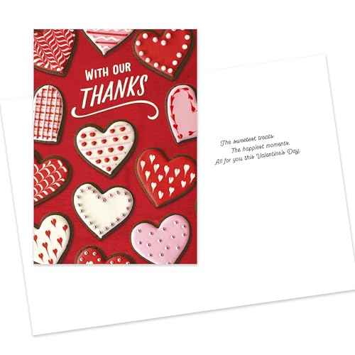 Hallmark Business Bulk 25 Pack Assorted Valentine's Day cards (5 designs) for Customers and Employees (Appreciation for You), 5 x 7 Cards, Message Inside, Envelopes Included