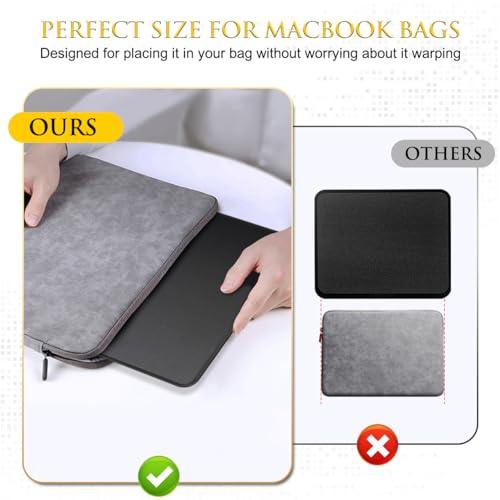 JIKIOU Black 3-Pack Mouse Pads with Stitched Edges, 10.2x8.3in, Durable & Non-Slip