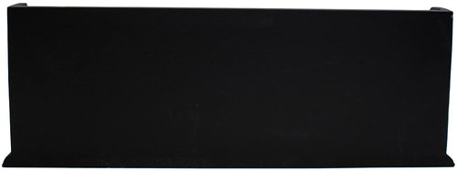 Rustic Wooden Office Desk Organizer & Mail Rack with Distressed Wood Finish 12" X 4" X 5" (Black (Believe))