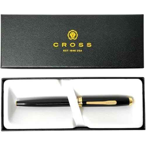 Coventry Black Lacquer with Gold-Tone Fine Nib Fountain Pen