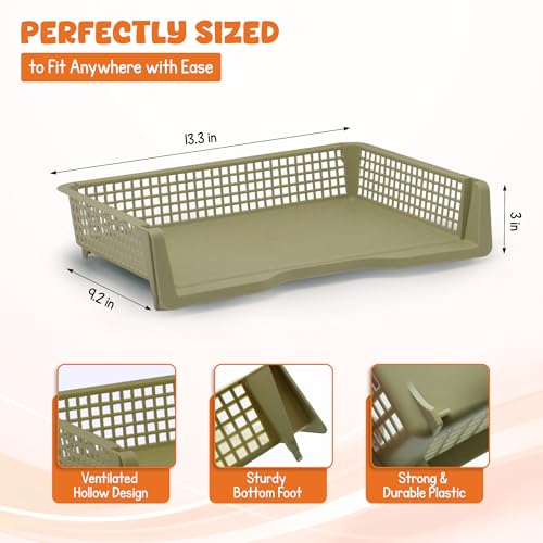 4E's Novelty Boho Color 6 Pack Stackable Paper Trays for Classroom Organizer