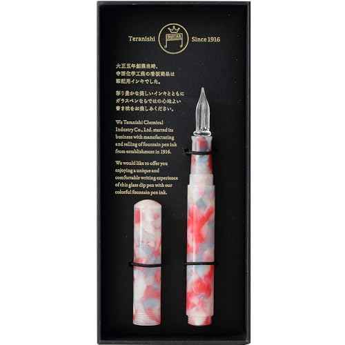ÞÑà¤ûù? Teranishi Chemical Industry GLAAL-JR Guitar Glass Pen, Aurora, Long, with Cap, Jelly Red