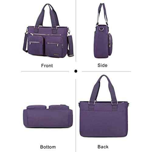 Water Repellent Nylon Shoulder Handbag - Laptop Tote Briefcase Clinical Bag