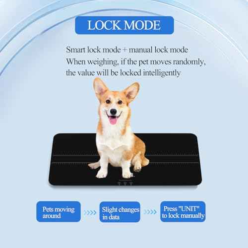 Digital Pet Scale for Small-Medium Dogs/Large Cat, Measuring Range: 0.45lbs-220lbs, Not Suitable for Large Dogs