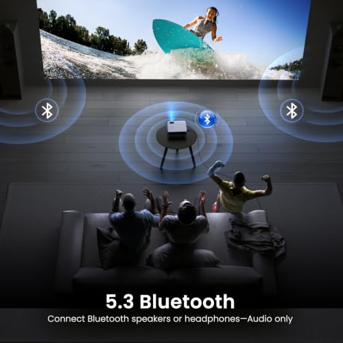 HAPPRUN Native 1080P Bluetooth Portable Projector - Standard