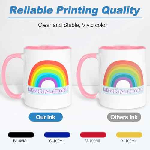 552 Sublimation Ink Refill Bottles use for Eoctank ET-8550, Ecotank ET-8500£¨BK PBK C M Y GY, 600ml£©