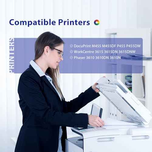 3610 3615 Toner Cartridge 106R02722 Compatible for Xerox Phaser 3610 3615 Toner for WorkCentre 3610N 3610DN 3610DNW 3615DN 3615DNW DocuPrint M455 M455DF P455 P455DW High Yiled 14,100 Pages