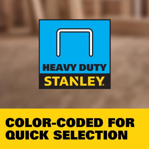 STANLEY TRA706T 3/8 in Heavy-Duty Narrow Crown Staples, 1000-Count (Fits TR1/TR2/TRE5, Arrow T-5)