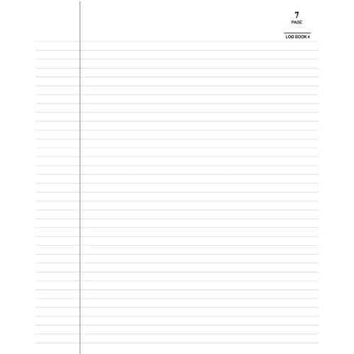 BookFactory Log Book/Multipurpose Log Book - 240 Pages, 8'' x 10'', Black Cover, Section Sewn Hardbound (Made in USA)