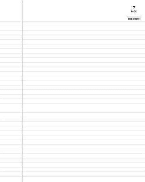BookFactory Log Book/Multipurpose Log Book - 312 Pages, 8'' x 10'', Black Cover, Section Sewn Hardbound (Made in USA)