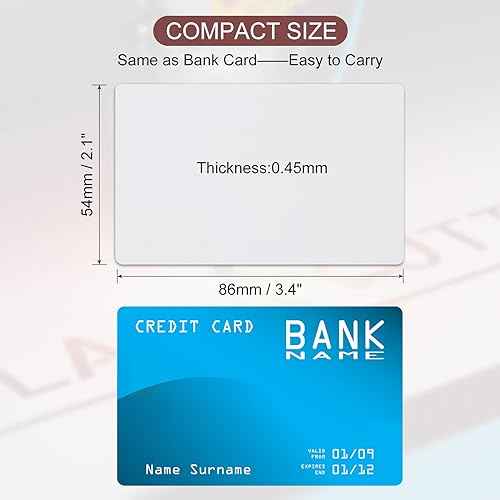 PATIKIL 200 Pack Sublimation Metal Business Cards Blank, 0.45mm Thick 3.4x2.1 Inch Aluminum Printable Name Card for Custom DIY Print, White