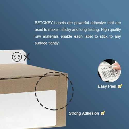 BETCKEY - Compatible File Folder Labels Replacement for Brother DK-1203 (0.66 in x 3.4 in), Use with Brother QL Label Printers [10 Rolls/3000 Labels]