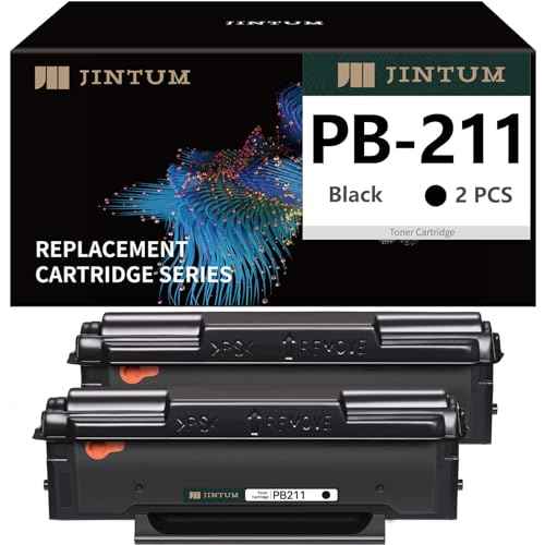 JINTUM Compatible PB-211 Toner Cartridge Replacement for Pantum PB-211 PB-211EV Toner Cartridge for Pantum P2502W M6552NW M6550NW M6602NW M6600NW P2500W Laser Printer (Black, 2Pack)