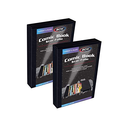 BCW Comic Book Stor-Folio ? 2 Pack | Comic Book Travel Case for Current & Silver Age | Magnetic Comic Folio Carrier