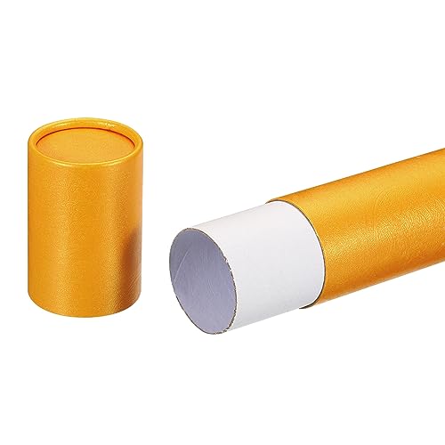 PATIKIL 2 Inch x 11 Inch Yellow Poster Tube - Portable Paper & Art Storage