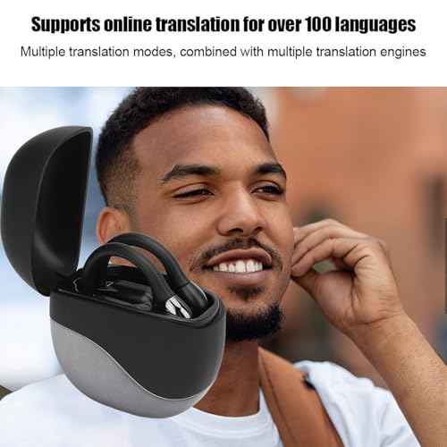 M62 Language Translator Earbuds, 133 Languages Real Time Two Way Cordless Bluetooth Translation Device with App, TWS Noise Reduction, Voice Control, Ideal for Travel and Business