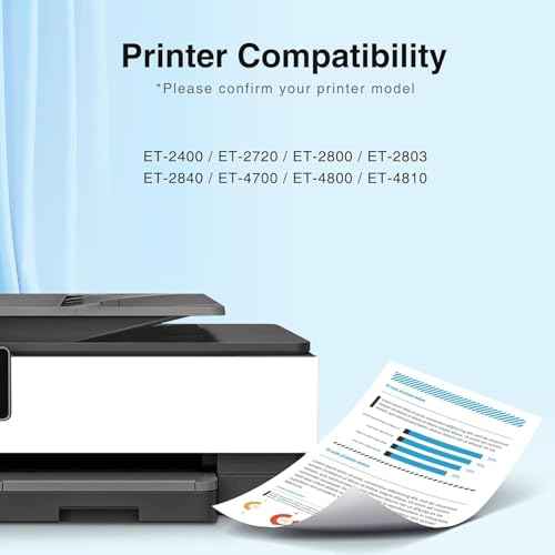 Starink 522 Ink Refill Bottles High Capacity (6 Bottles) Replacements for Epson 522 Ink Refill Bottles Compatible for Epson ET-2800 Ink ET-2400 ET-2803 ET-2720 ET-4700 ET-4810 ET-4800 Printer Ink