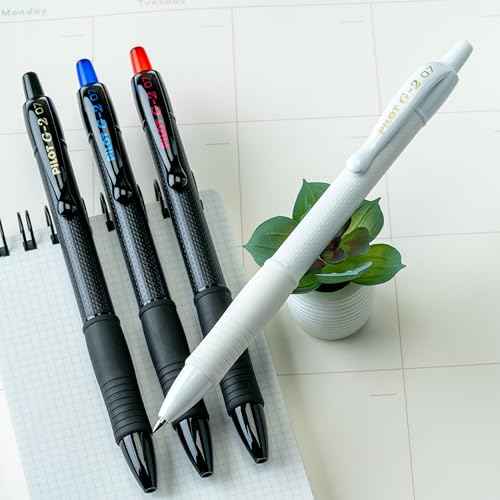 PILOT G2 Edge Assorted Premium Gel Roller Pens, 0.7 mm Fine Point Pens, Sensory Writing Experience, 8ct Box - Ideal for School, Journaling & Office Writing