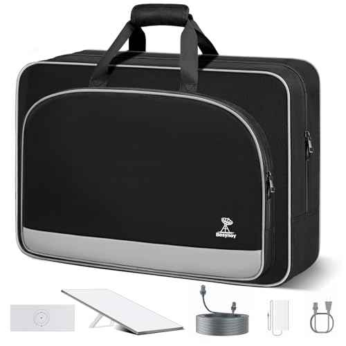 Bosynoy Carrying Case Compatible with Starlink Gen 3, Case Compatible with Starlink Satellite Dishes Gen 3 Accessories, Waterproof Bag with Inner Pocket, Shockproof Travel Bag for Camping and RV