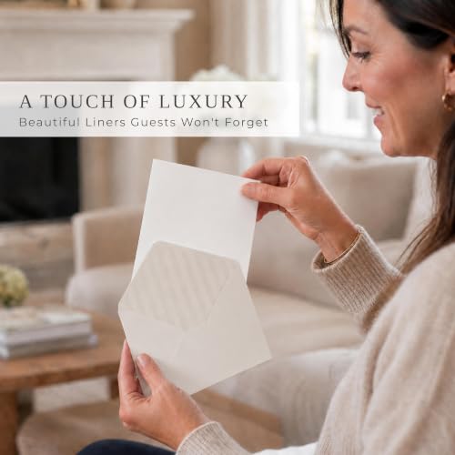 Set of 50 Self-Sealing 5x7 Invitation Envelopes in 5 Colors – Elegant Wedding & Event Supplies