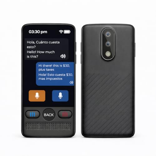 Herpla Portable Language Translator Device - 160 Languages Real-Time Voice & Text Translator