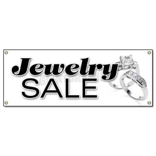 72" Jewelry Sale Banner Sign Signs Store Jeweler lot