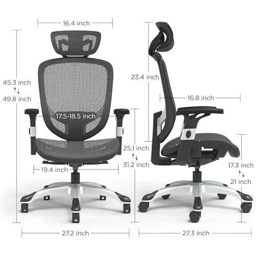Staples Hyken Ergonomic Swivel Task Chair, Adjustable Office Chair with Breathable Mesh and Lumbar Support, Perfect for Home and Office, Black