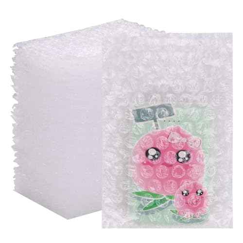 200Pack Bubble Out Bags Pouches 4"x 6" Bubble Pouches Cushioning Packaging Bags, Double Walled Cushioning Bags Thickening Shockproof Foam Bags for Moving, Shipping, and Storage