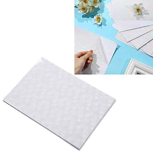 50Pcs Holographic Laminate Sheets A4 Bright Colors Glittering Effects Holographic Stickers for Photo Paper Picture (Fireworks)