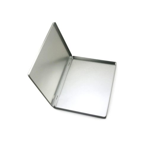 HAORUN Metal Storage Box A4 Size Silver Case 12x9 inch Lightweight Durable Portable