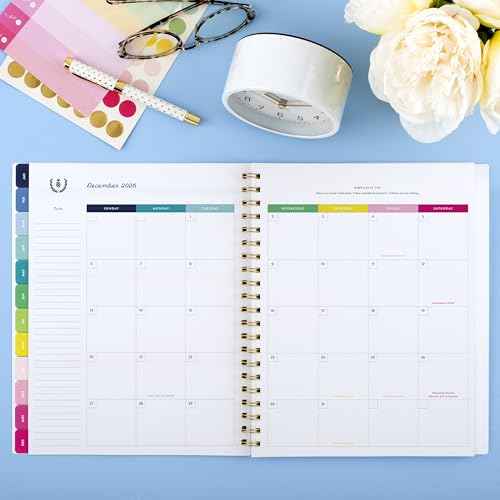 AT-A-GLANCE 2026 Planner, Simplified by Emily Ley, Weekly & Monthly, 8.5" x 11", Large, Happy Stripe (EL45-905-26)