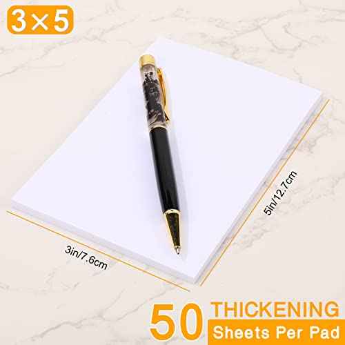 Fainne 3 x 5 Inch Paper Note Pads White Memo Pad Blank Writing Memo Scratch Paper for Waitress Waiter Book to Do Grocery List Small Notebook Restaurant Checkbook, White(60 Pack)