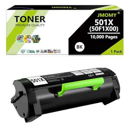 501X 50F1X00 Toner Cartridge Compatible for Lexmark 501X 50F1X00 for MS610dn MS510dn MS410dn MS410 MS610 MS610dtn MS415dn Printer(10,000 Pages, Black)