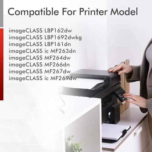 051 Black Toner Cartridge Compatible Replacement for Canon 051 Toner Cartridge 051H CRG051 CRG051H for MF264dw MF269dw MF267dw MF266dn MF263dn LBP162dw LBP1692dwkg LBP161dn Printer (4-Pack)