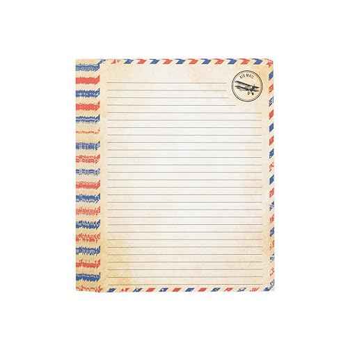 60 Pack Airmail Paper and Envelopes Set - Blue Writing Paper for Invitations, Love Letters, Letters to Troops, Christmas Letter - 8.5 x 11 Inch